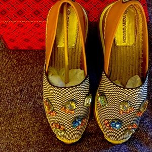 Tory Burch Daisy Crystal Slip-on Espadrille